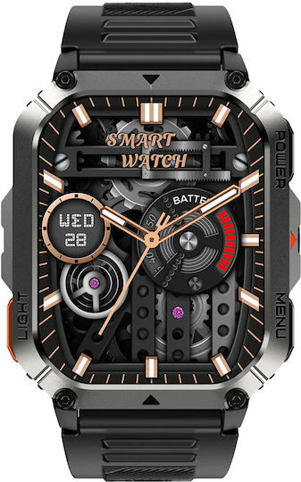 BlackView W70 Pro 51mm Smartwatch με Παλμογράφο (Μαύρο)