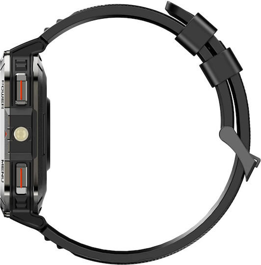 BlackView W70 Pro 51mm Smartwatch με Παλμογράφο (Μαύρο)
