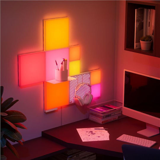 Nanoleaf Smart Διακοσμητικό Φωτιστικό LED RGBW Πίνακας 10τμχ