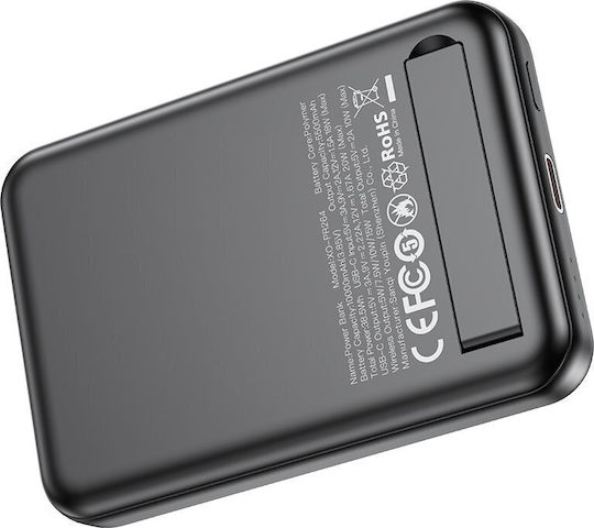XO PR264 MagSafe Power Bank 10000mAh 20W mit USB-C Ausgangsanschlüsse Power Delivery / Schnellladung Schwarz