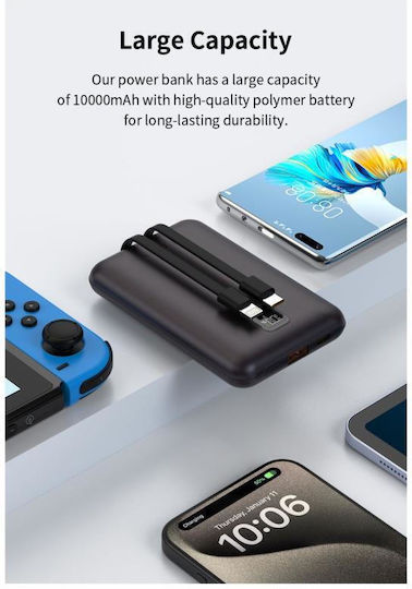 Devia EP202 Mini Power Bank 10000mAh 22.5W Gray