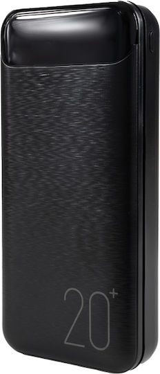 WK WP-163 Power Bank 20000mAh с 2 USB-A порта Черен