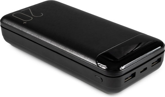 WK WP-163 Power Bank 20000mAh с 2 USB-A порта Черен