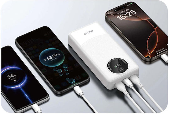 Dudao K12Pro Power Bank 20000mAh 22.5W με Θύρα USB-A και Θύρα USB-C Power Delivery Μαύρο