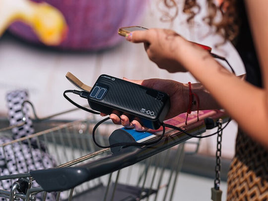 Tracer Blaze Power Bank 30000mAh 65W με 2 Θύρες USB-A και Θύρα USB-C Μαύρο