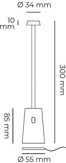Bot Lighting Dekorative Lampe Orange
