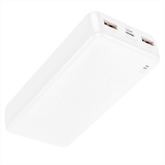 Borofone BJ56 Graceful Power Bank 10000mAh 22.5W με 2 Θύρες USB-A Μαύρο