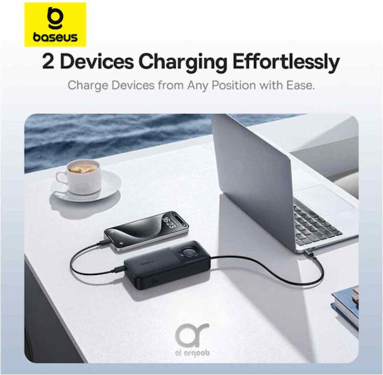Baseus Free2Pull Power Bank 20000mAh 65W με Θύρα USB-C Μαύρο