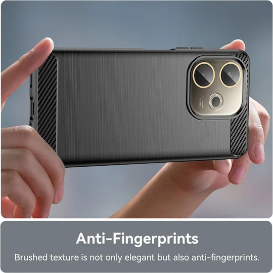 Techsuit Carbon Bumper Silicone / Plastic Black (Oppo A5 Pro)