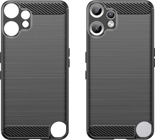Techsuit Carbon Back Cover Silicon Negru (Nimic CMF Phone 2 Pro)