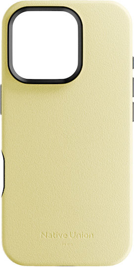 Native Union Back Cover Leather Yellow (iPhone 16 Pro Max)