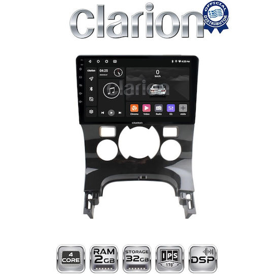 Clarion Auto-Audiosystem für Peugeot 206 / 3008 2016 (Bluetooth/USB/WiFi/GPS/Apple-Carplay/Android-Auto)