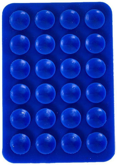 OEM Saugnapf Selfie Silikon Klebehalter Rechteckige Form – Blau