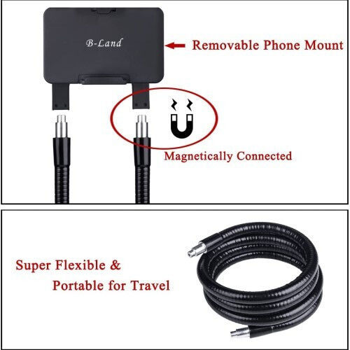 Lazy Hanging Mount Neck Holder for Mobile Phone in Black Colour