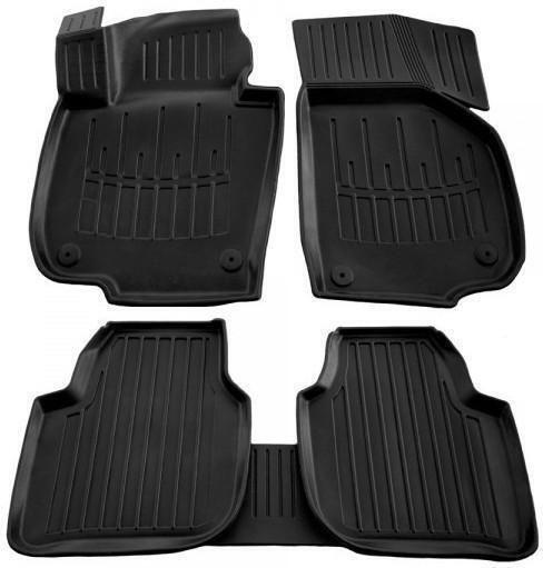 Race Axion Set of Front and Rear Mats 5pcs Tray Type for Skoda Superb 2008-2015 Black