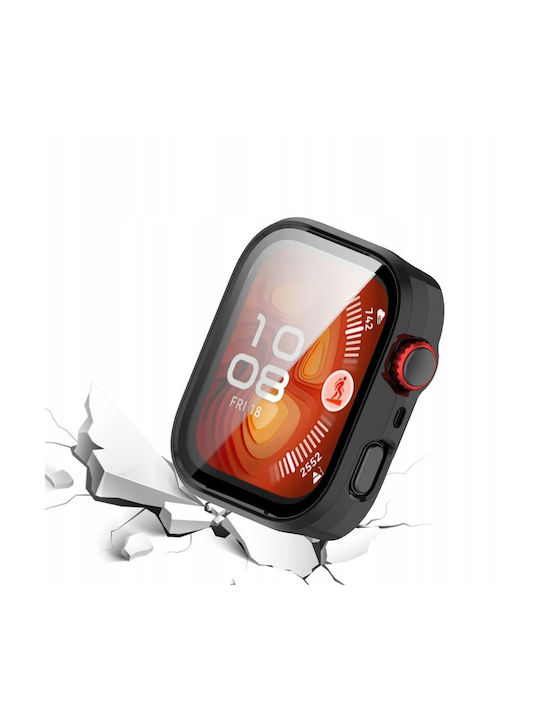 Huawei Πλαστική Θήκη με Τζαμάκι σε Μαύρο χρώμα για Huawei Watch Fit 4 Pro Huawei Πλαστική Θήκη με Τζαμάκι σε Μαύρο χρώμα για Huawei Watch Fit 4 Pro