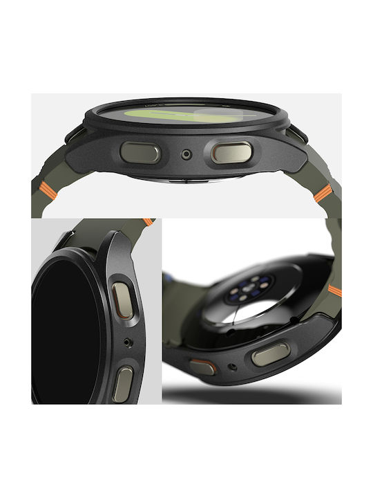 Ringke Slim Plastic Case with Glass in Black color for Galaxy Watch 7 (44 mm)