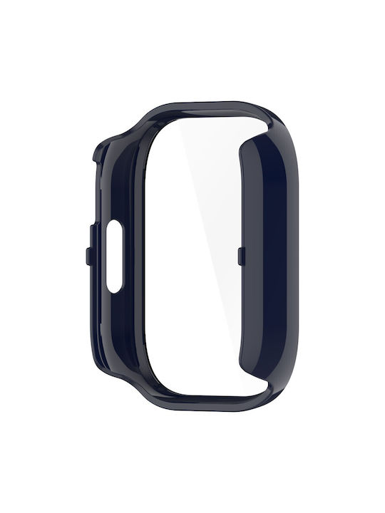 2 În 1 Husă Din Plastic Cu Geam Culoare Albastru Închis Pentru Xiaomi Redmi Watch 5 Active