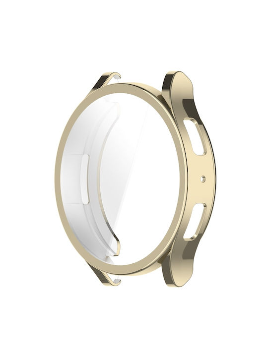 Plastic Case with Glass in Gold color for Galaxy Watch6 40mm