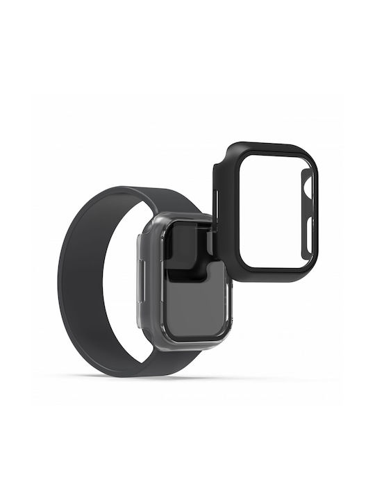 KWmobile Slim 2-Pack Carcasă Din Plastic Cu Geam Clear Și Negru Pentru Apple Watch 41mm