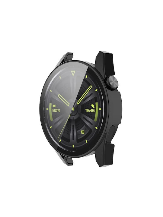 Techsuit Defense360 Pro Plastikhülle mit Glas in Schwarz Farbe für Huawei Watch GT 3 (42mm)