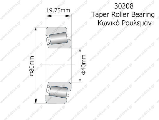 NTN Motorradlager 40x80x19mm