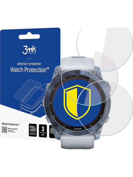 3MK FlexibleGlass Tempered Glass for the Garmin Fenix 7 3pcs