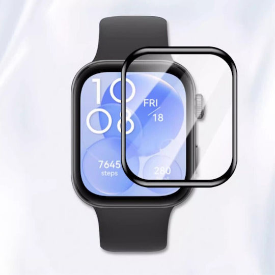 Протектор за екран Full Flexi Glass за Huawei Watch Fit 3 Черен