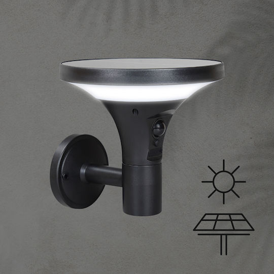 Eurolamp Wall Mounted Solar Light 3.8W 500lm Warm to Cool White with Motion Sensor IP44 16cmx16.7cmx15.6cmcm