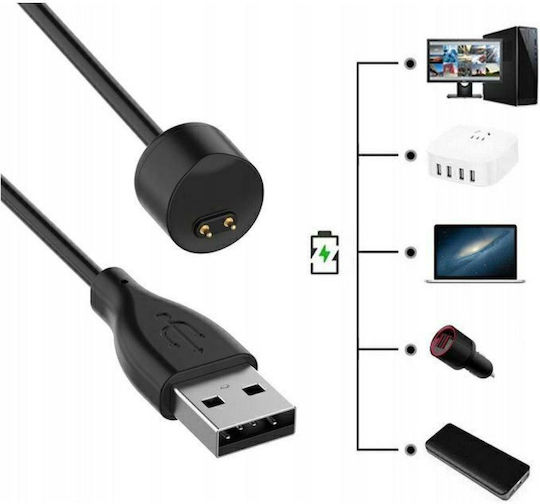 Wearable Charger Xiaomi Mi Band 5, 6, 7 Blackς