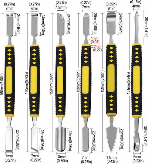 Rosfix Werkzeugsatz für Mobiltelefon-Reparaturwerkzeuge 12Stück 8GTP-8JQ6