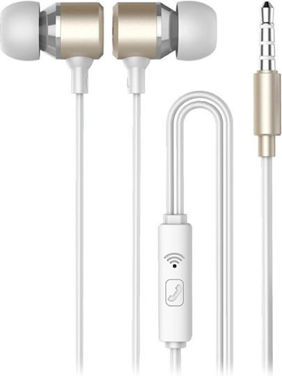Golf M20 In-Ear Freisprecheinrichtung Kopfhörer mit Stecker 3.5mm Gold