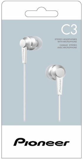 Pioneer SE-C3T In-ear Handsfree με Βύσμα 3.5mm Λευκό