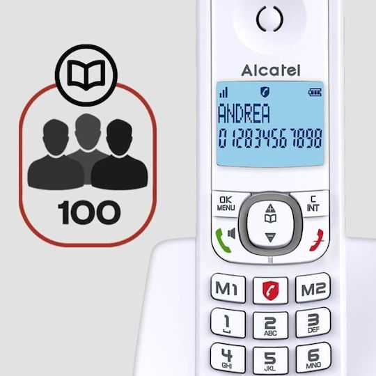 Alcatel F530 (Английско Меню) Безжичен Телефон Сив