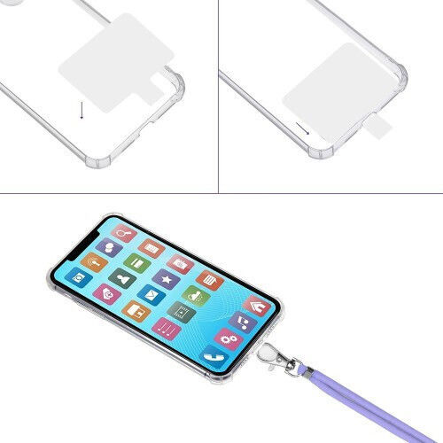 Universal Neck Strap Λουράκι Λαιμού για Κινητά Μωβ