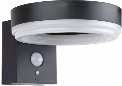 Optonica Wall Mounted Solar Light 6W 600lm Cold White 6000K with Motion Sensor and Photocell