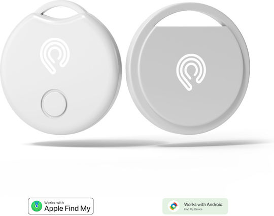 Hyperloq NeoTag Classic Съвместим с Google Find Hub Бял