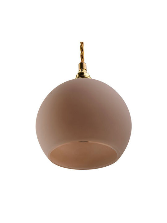 Ebb & Flow Pendant Light Brown with Socket E14, E.14 15.5x15.5cm