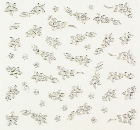 Various Stickers with Design,art stickers for Nails in Silver Color