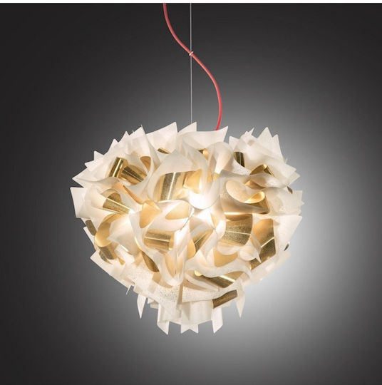 Slamp Lustră Alb