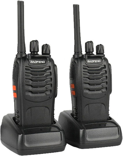 Baofeng BF-88E Ασύρματος Πομποδέκτης PMR 0.5W χωρίς Οθόνη Σετ 2τμχ