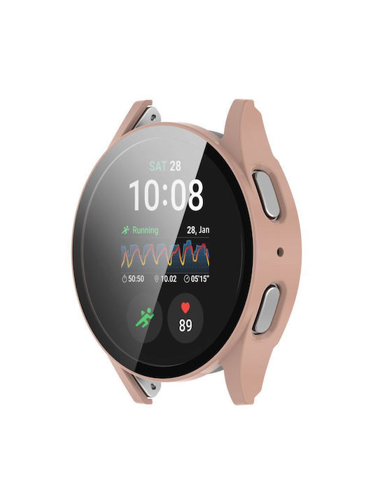 Πλαστική Θήκη με Τζαμάκι σε Ροζ χρώμα για Samsung Galaxy Watch Ultra 47mm Πλαστική Θήκη με Τζαμάκι σε Ροζ χρώμα για Samsung Galaxy Watch Ultra 47mm
