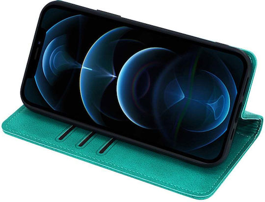 Vintage Magnet Wallet Sonique Wallet Case Motorola Edge 60 Fusion 5g Turquoise