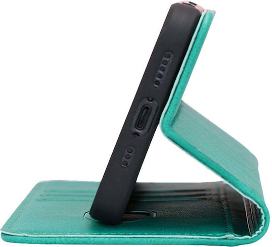 Vintage Magnet Wallet Sonique Wallet Case Motorola Edge 60 Fusion 5g Turquoise