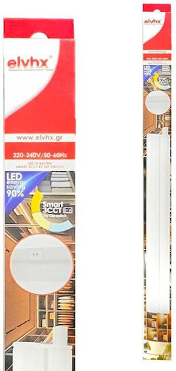 El199413 LED T5 Leuchte 12W|1200lm|3CCT3000-4000-6500K mit Dip-Schalter|887x22,5xH36mm Enjoysimplicity +Kabel 1m+Kabel 15cm