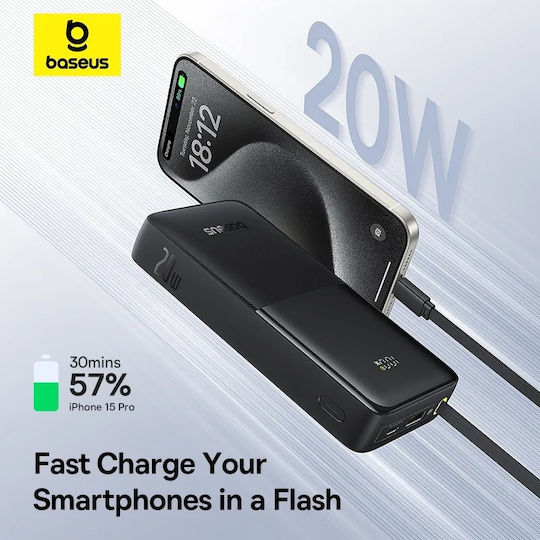 Baseus Bipow 2 Power Bank 10000mAh 20W Black