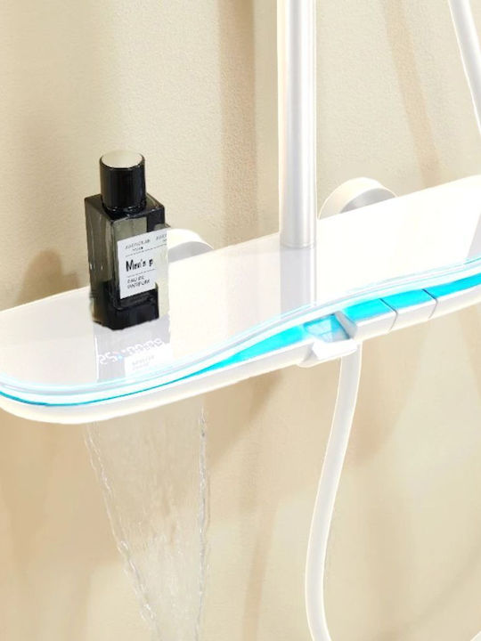 Dream House Adjustable Shower Column with Mixer White