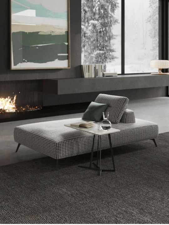 Ξαπλώστρα Ξύλινη Luxury με Μαξιλάρι Λευκή 100x200x42εκ.