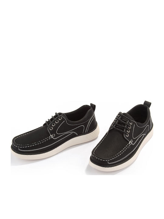 Men's Synthetic Leather Casual Shoes Black