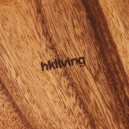 HK Living Serving Bowl Round Wooden with Diameter 14cm